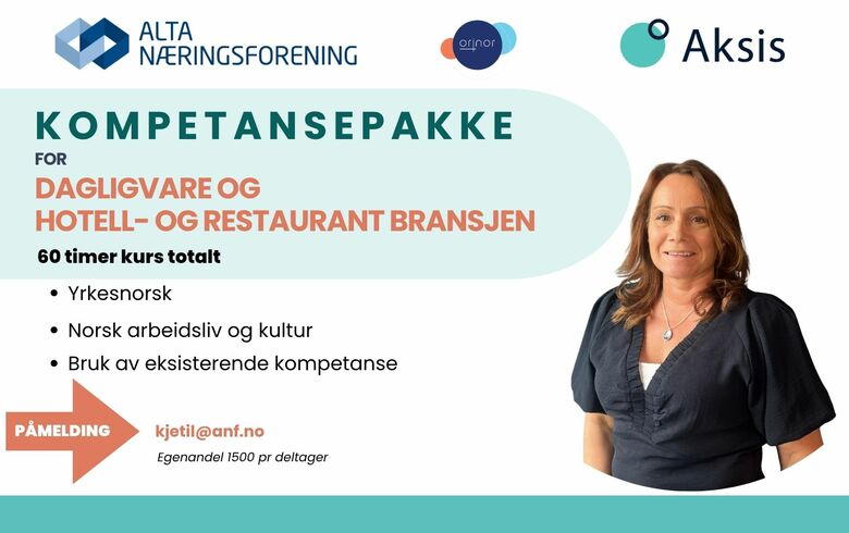 Kompetansepakke for arbeidsinnvandrere og flyktninger i Alta 